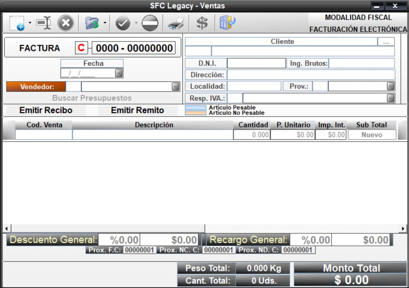 Módulo de ventas y facturación