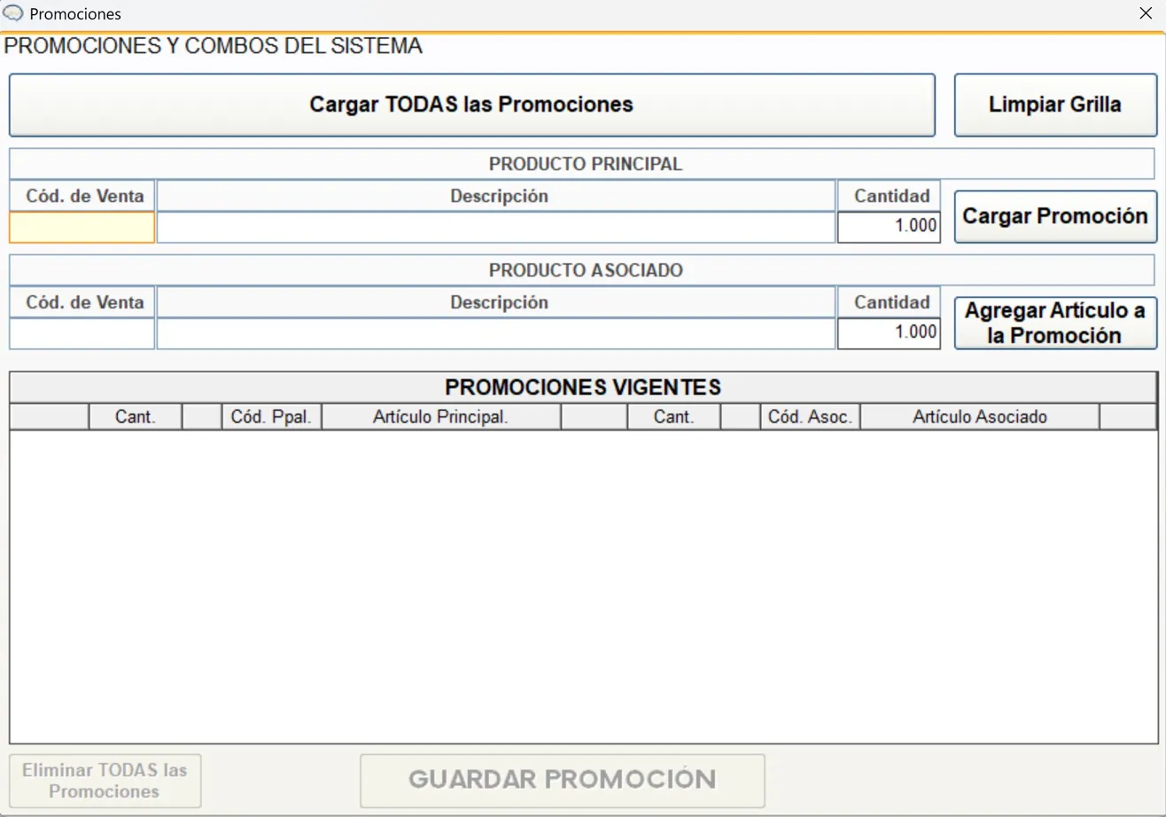 Promociones y combos