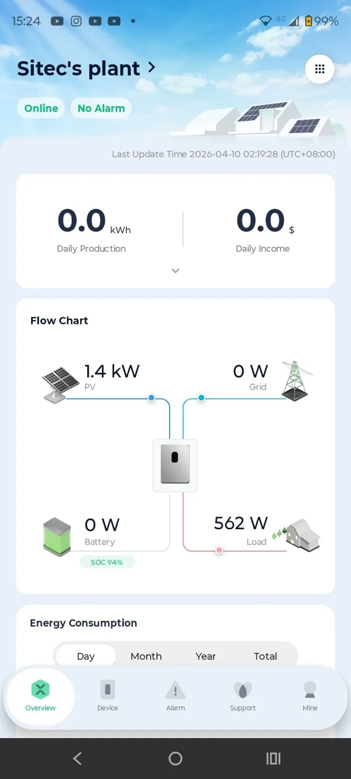 App de monitoreo en tiempo real